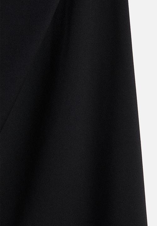H&M - Draped slip dress - black