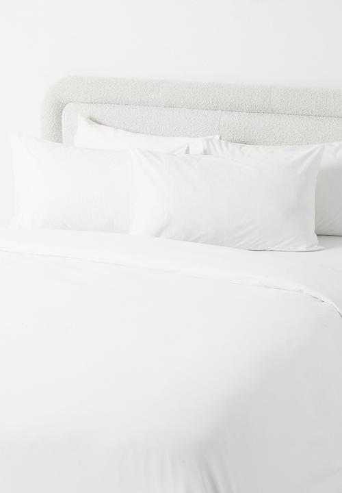 Sixth Floor - Polycotton duvet cover set - white