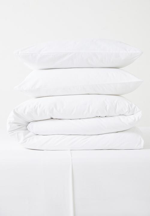 Sixth Floor - Polycotton duvet cover set - white