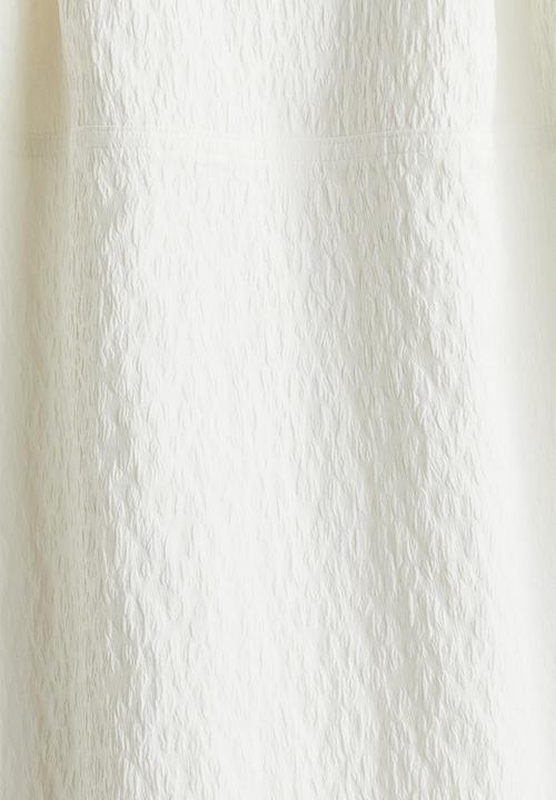 H&M - Jacquard-weave dress - white