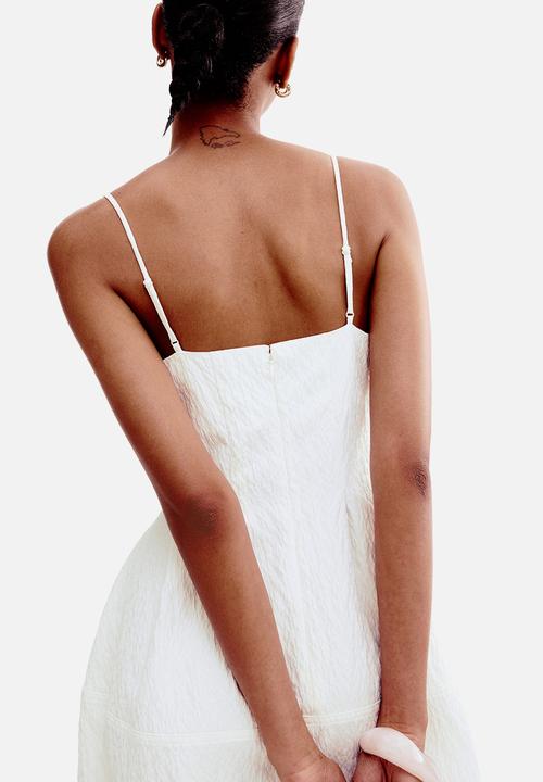 H&M - Jacquard-weave dress - white