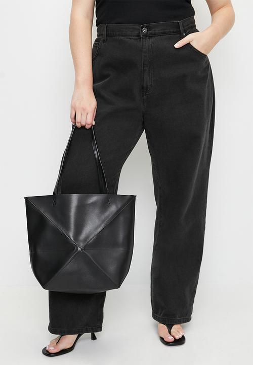 Tessa Design - Sabina panelled tote bag-black