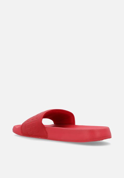 Superdry. - Code Core Vegan Pool Slide - Risk Red/Optic