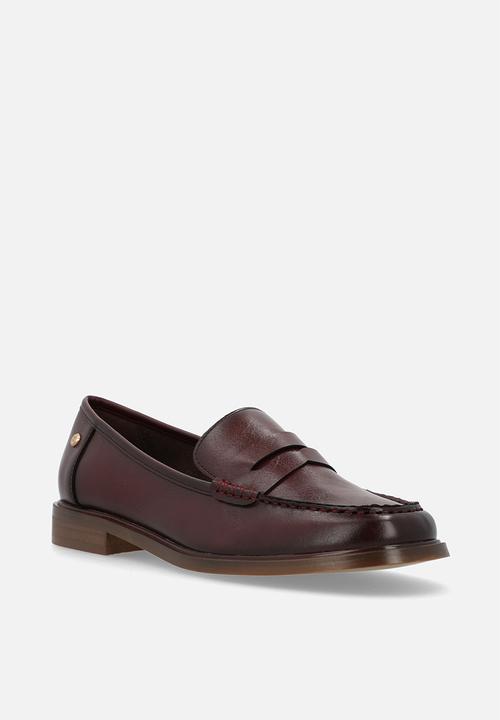 Miss Black - Sasko 1 pennymoc shoe - burgundy
