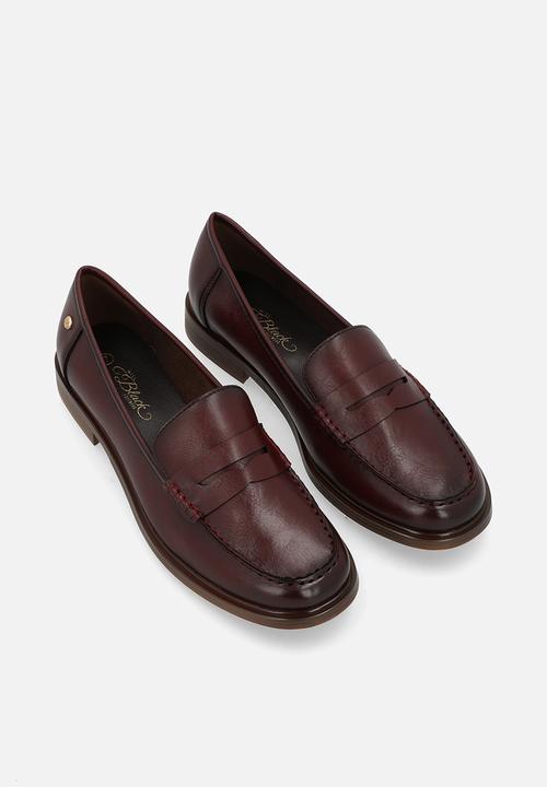 Miss Black - Sasko 1 pennymoc shoe - burgundy