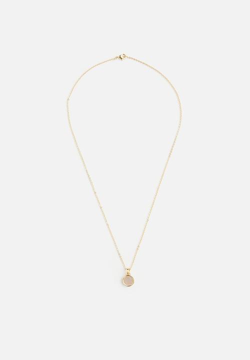 Tessa Design - Kaia pearl encrusted chain necklace - gold