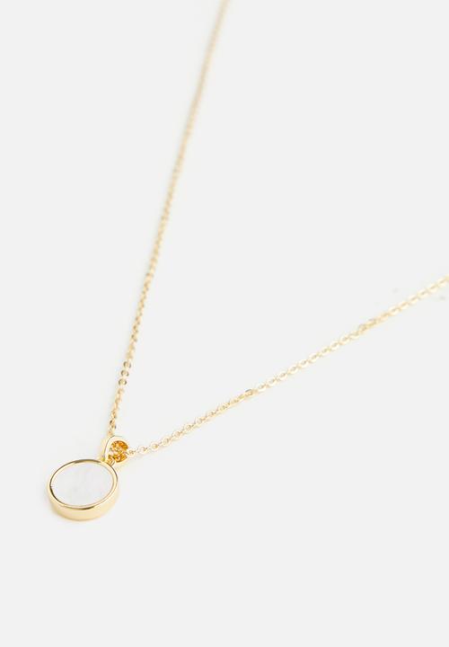 Tessa Design - Kaia pearl encrusted chain necklace - gold