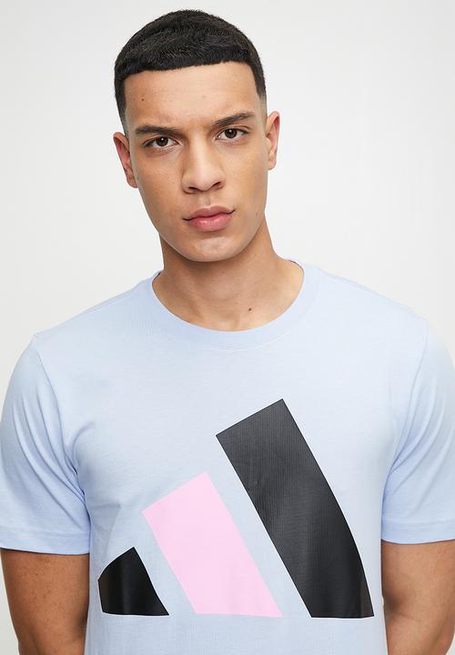 adidas Performance - Big Logo Tee  - Blue dawn