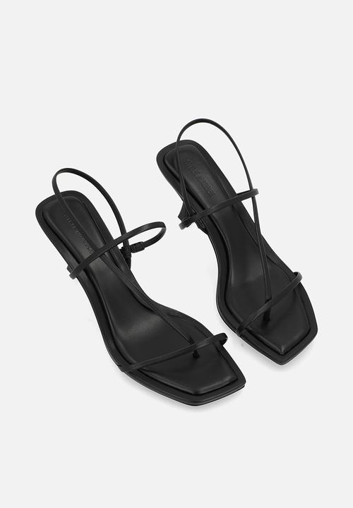 Steve Madden - Locke heel - black leat