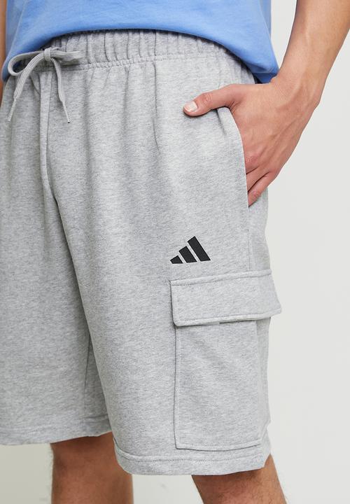 adidas Performance - Feelcozy Cargo Shorts - Medium grey heather