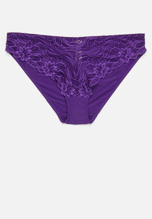 DORINA - Plus Angie 2pack brief - purple/ivory