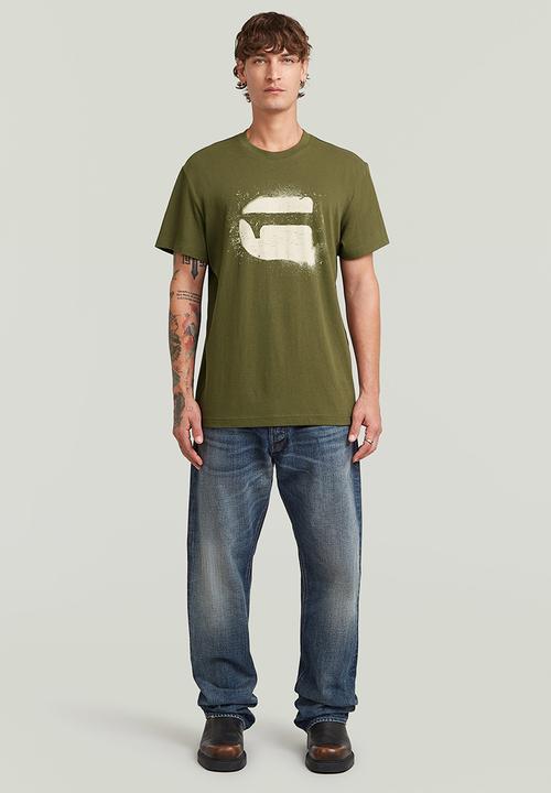 G-STAR - Spray G Logo R T - Shadow Olive