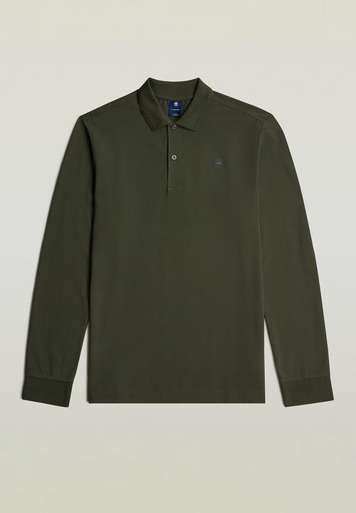 G-STAR - Dunda Slim Polo L\S - Asfalt