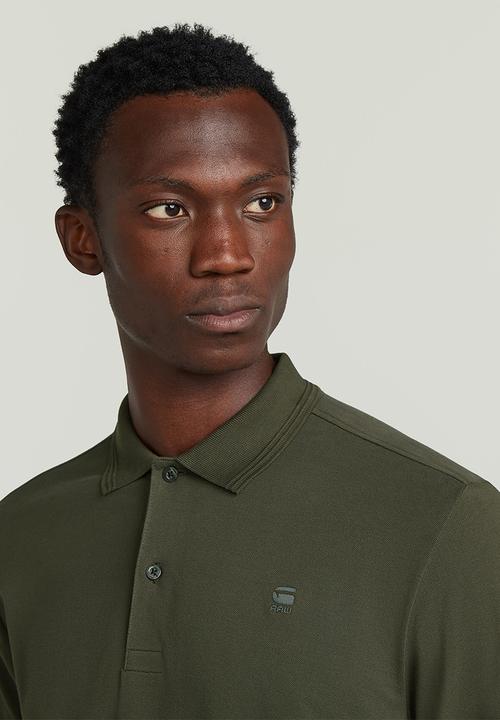 G-STAR - Dunda Slim Polo L\S - Asfalt