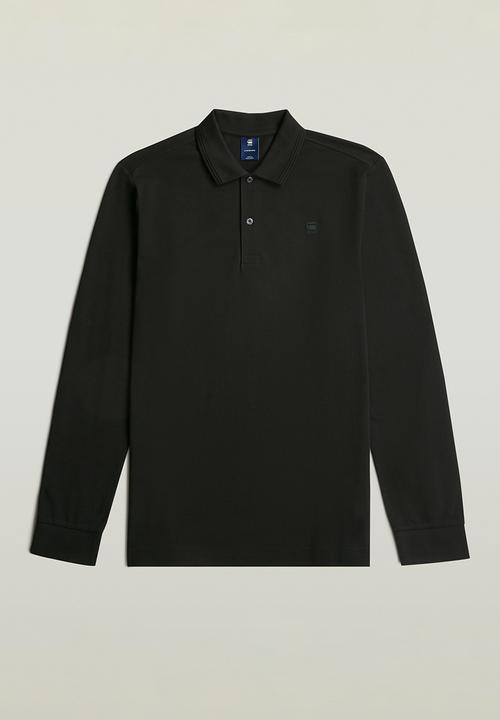 G-STAR - Dunda Slim Polo L\S - Dk Black