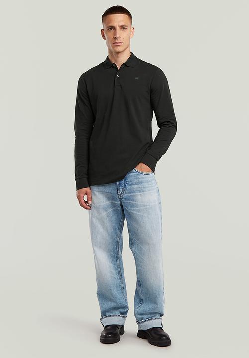 G-STAR - Dunda Slim Polo L\S - Dk Black