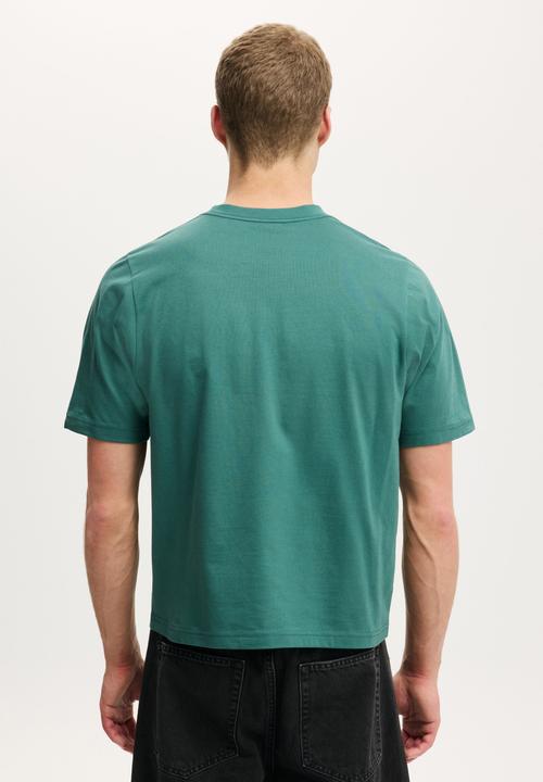 Cotton On - Cropped Fit T-shirt - Frosted Teal