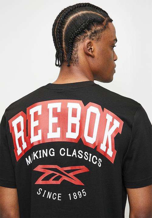Reebok - Harold Crewneck Shorts sleeve Tee - Black