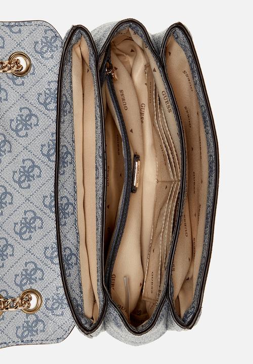 GUESS - Ahb Noelle Ii Convertible Crossbody  Bag- Slate Logo