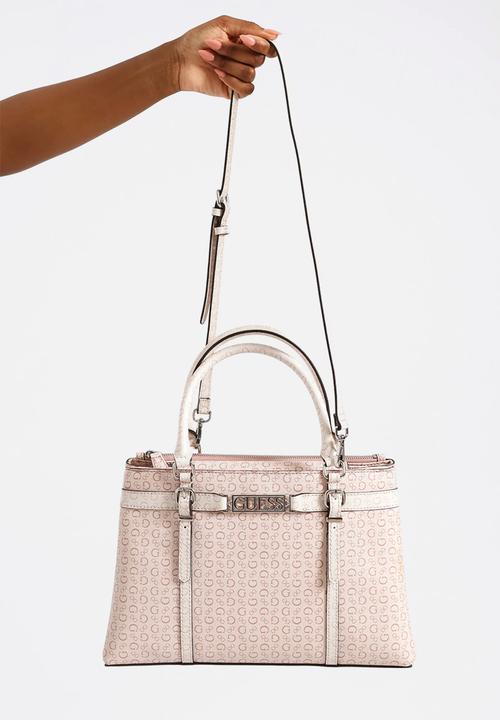 GUESS - Ahb Perrez Satchel Bag- Rose Multi