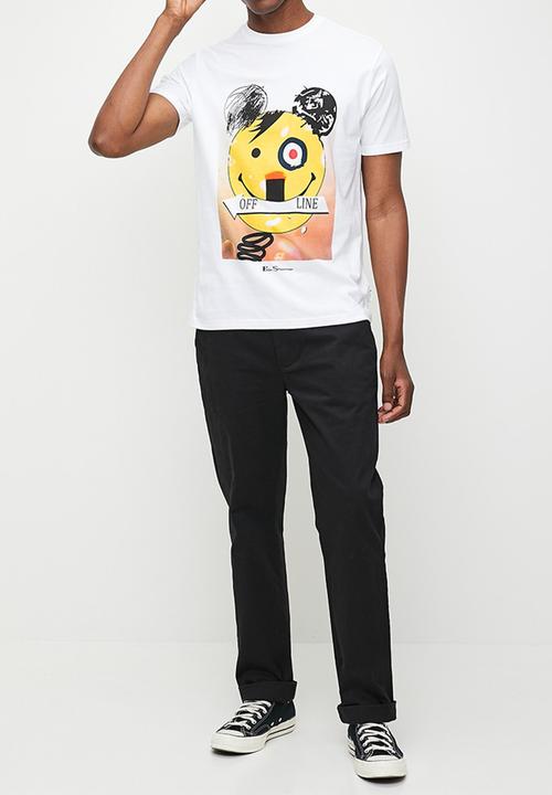 Ben Sherman - Off Line Texture T-shirt - White