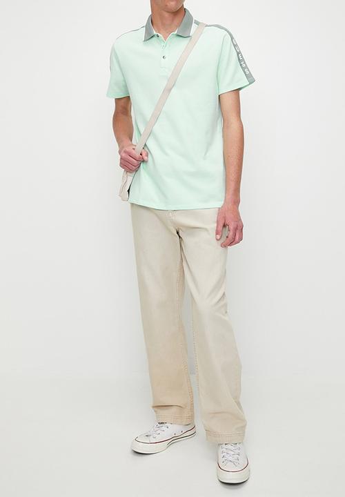 GUESS - Pique Logo Tape Tee - Oth Misc