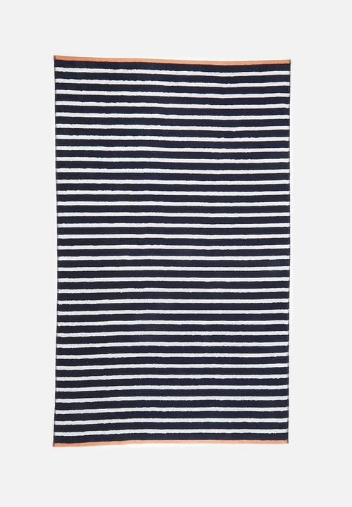 Nortex - Imperial stripe bath sheet - navy