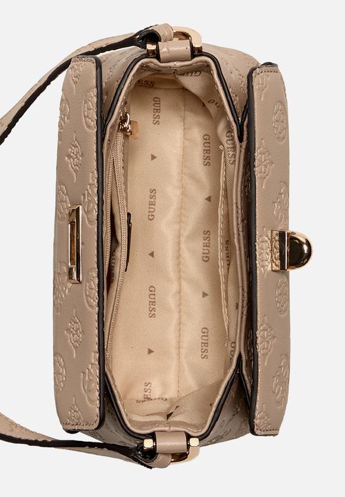 GUESS - Ahb Phoebe Mini Crossbody Bag Bag - Simply Taupe Logo
