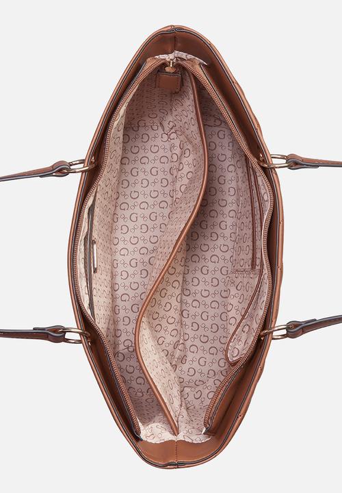 GUESS - Ahb Kelce Carryall Bag - Cognac