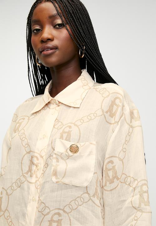 Steve Madden - Ladies Edith Oversized Shirt - Stone