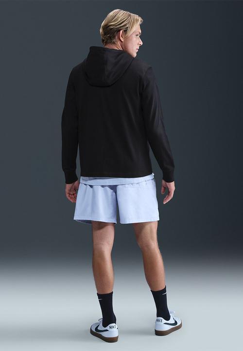 Club Knit Pullover Hoodie - Black/Black/White