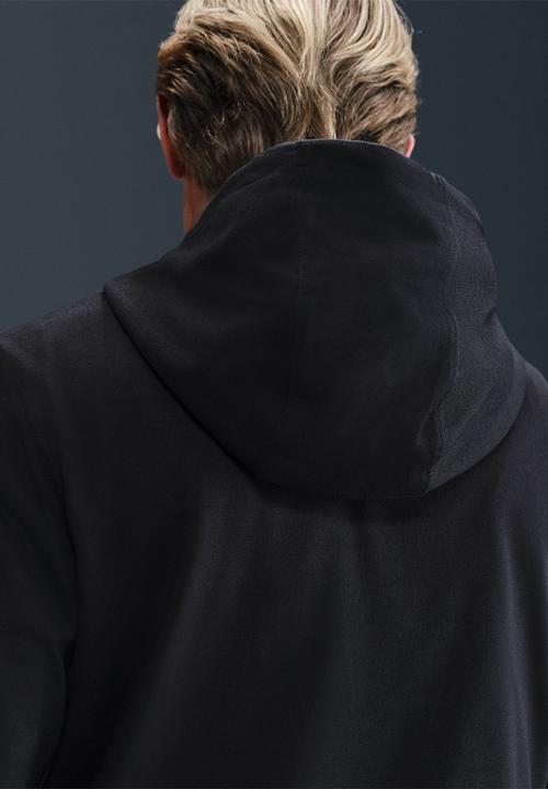 Nike - NSW Club Knit Pullover  Hoodie - Black/White