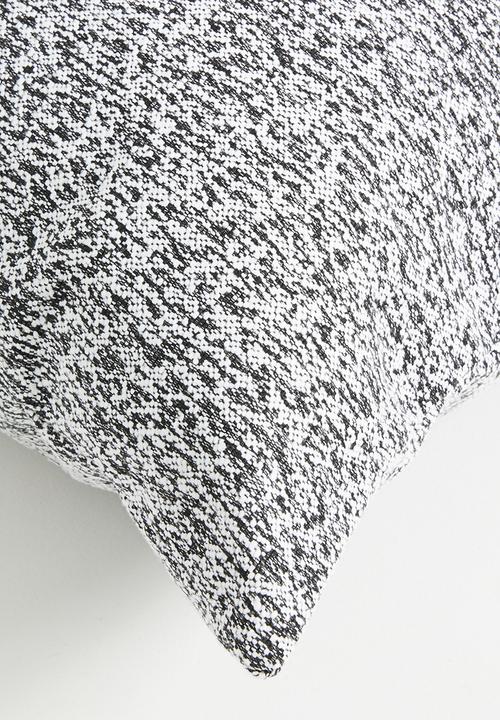 Sixth Floor - Lino Woven Cushion Cover - Black & White