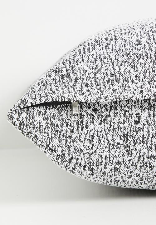 Sixth Floor - Lino Woven Cushion Cover - Black & White
