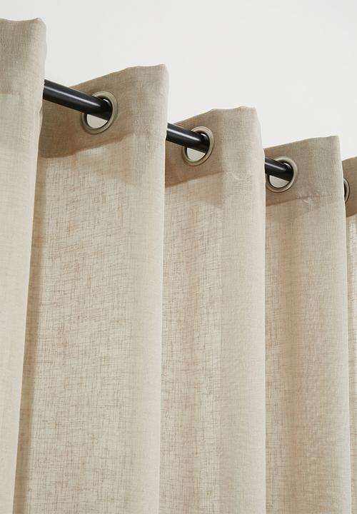 Sixth Floor - Serene sheer Eyelet Curtain - Natural
