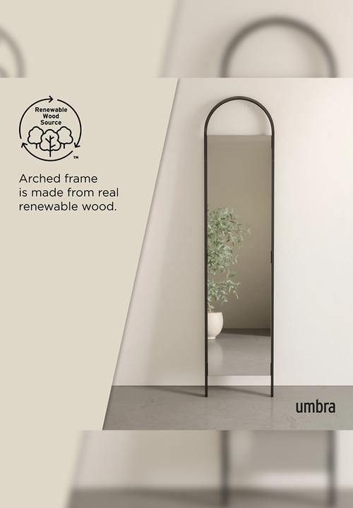 Umbra - Bellwood leaning mirror - black