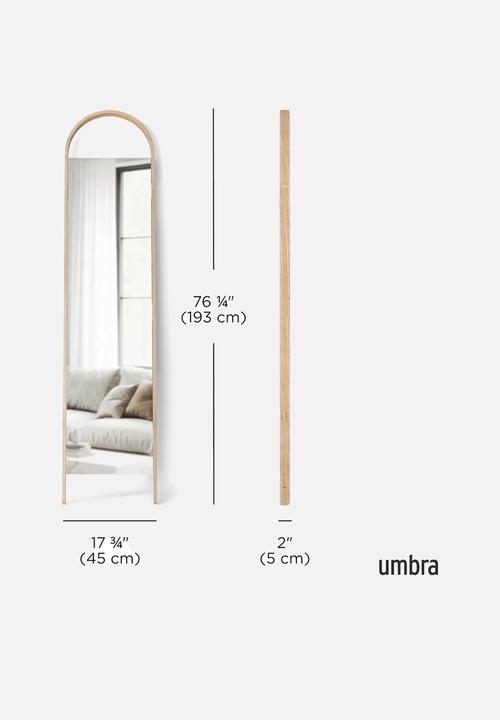 Umbra - Bellwood leaning mirror - natural