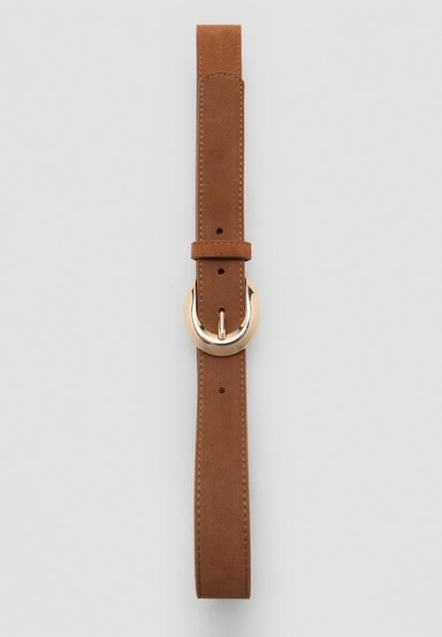 MANGO - Belt maya - dark brown