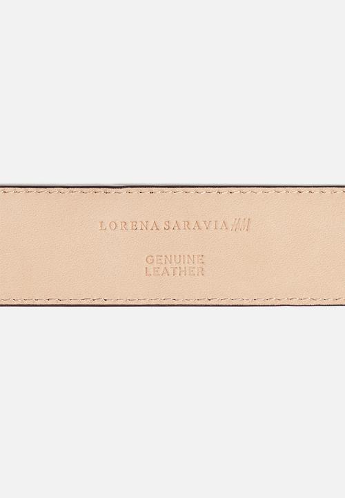 H&M - Lorena Saravia H&M: Leather belt - brown
