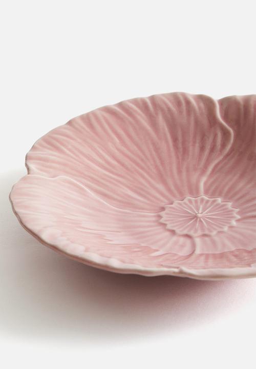 H&M - Small stoneware plate - pink