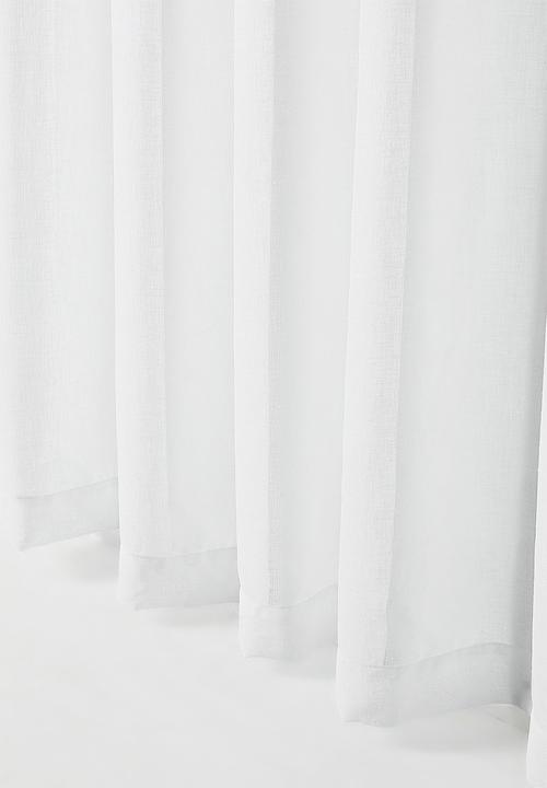 Sixth Floor - Serene sheer Eyelet Curtain - White