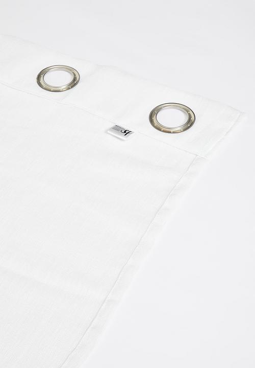 Sixth Floor - Serene sheer Eyelet Curtain - White