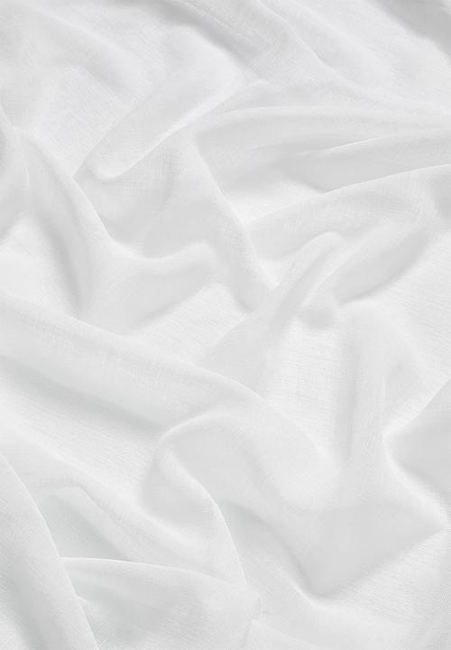 Sixth Floor - Serene sheer Eyelet Curtain - White