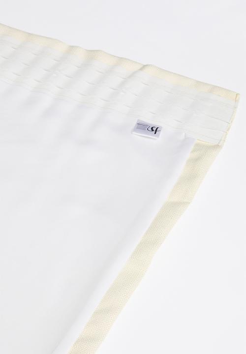Sixth Floor - Duo Texture Taped Curtain - Ivory