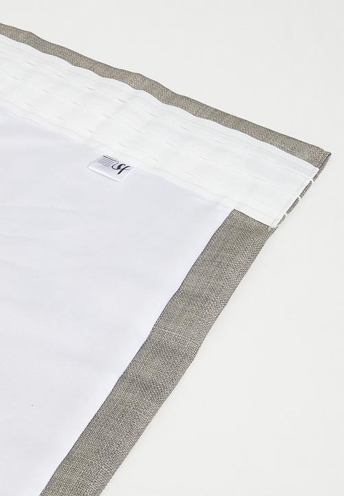 Sixth Floor - Duo Texture Taped Curtain - Taupe