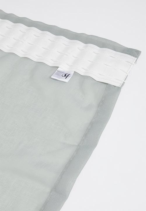 Sixth Floor - Spectra sheer Taped Curtain - Sage