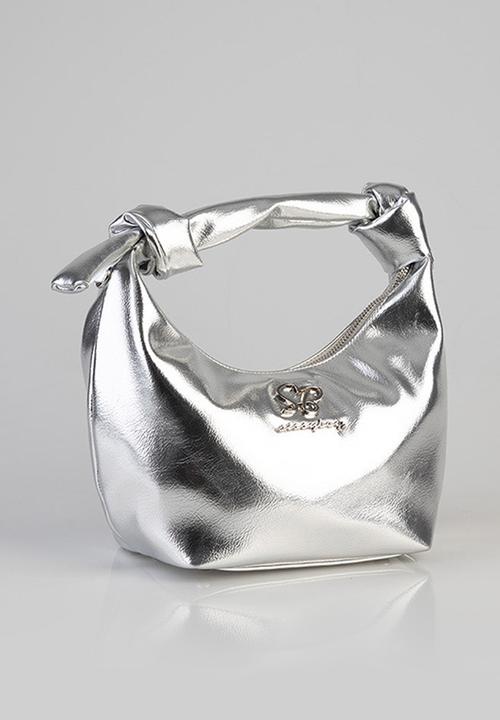 SISSY BOY - Materlica top handle bag -silver