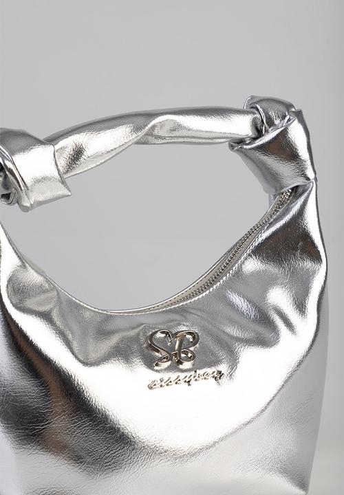 SISSY BOY - Materlica top handle bag -silver