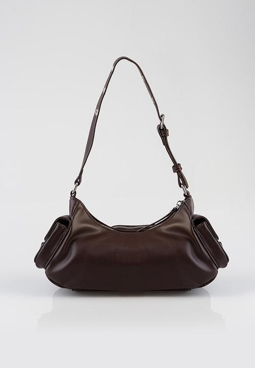 SISSY BOY -  Cargo shoulder bag with multiple pocket detail - Brown