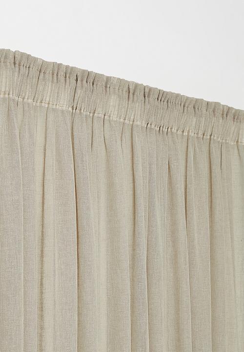 Sixth Floor - Serene sheer Taped Curtain - Natural